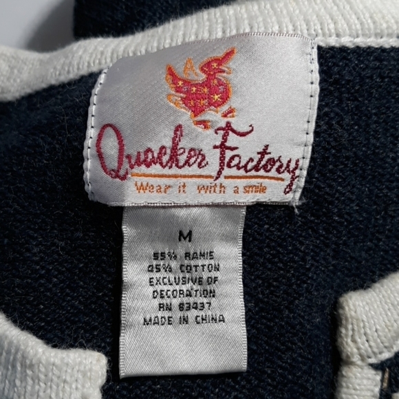 Quaker Factory med vintage ugly Christmas sweater - Picture 2 of 2